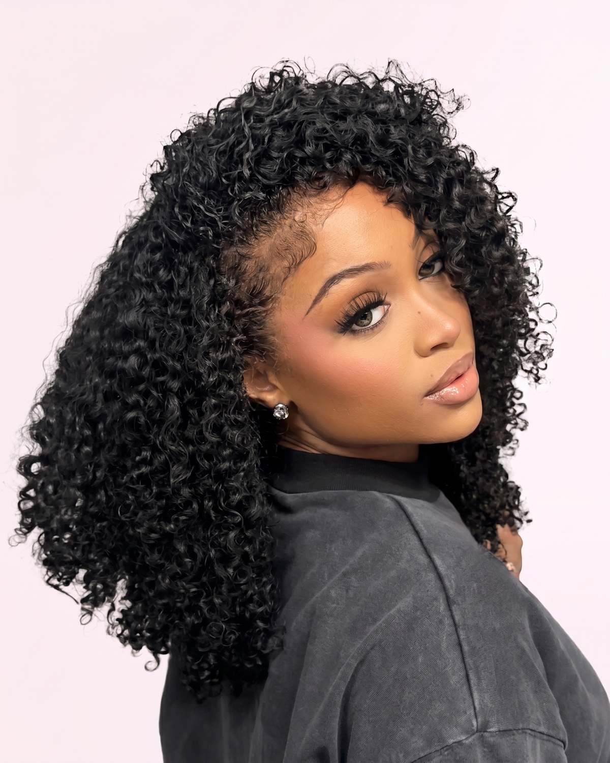 Demi-Perruque Kinky Curly Prête-à-porter - Noir Naturel | LYS — vue 6