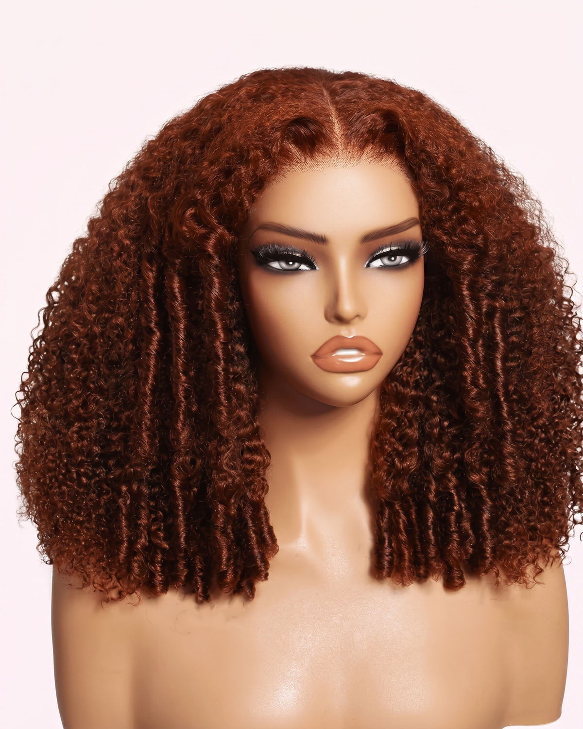 Perruque Afro Kinky Bouclé HD Lace 7x5 – Rouge Brun | LYS — vue 7