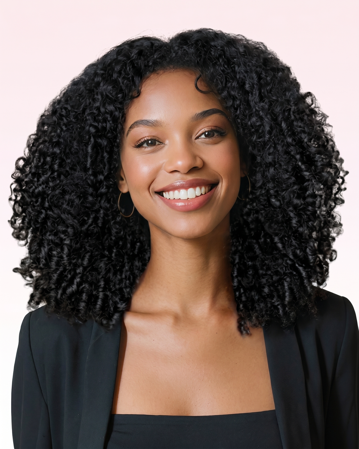 Perruque Burmese Curly Prête-à-porter - Noir Naturel | LYS — vue 6
