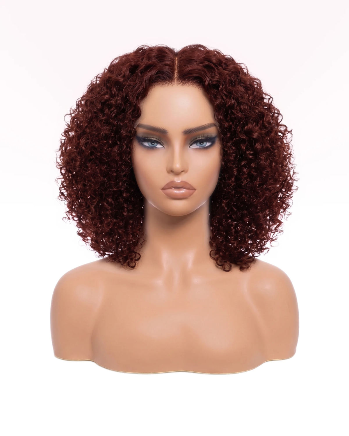Perruque Afro Kinky Bouclé HD Lace 7x5 – Rouge Brun | LYS — vue 1