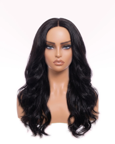 Demi-Perruque Yaki Body Wave Layers - Noir Naturel | LYS