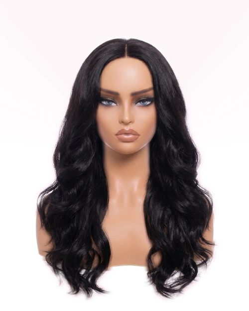 Demi-Perruque Yaki Body Wave Layers - Noir Naturel | LYS