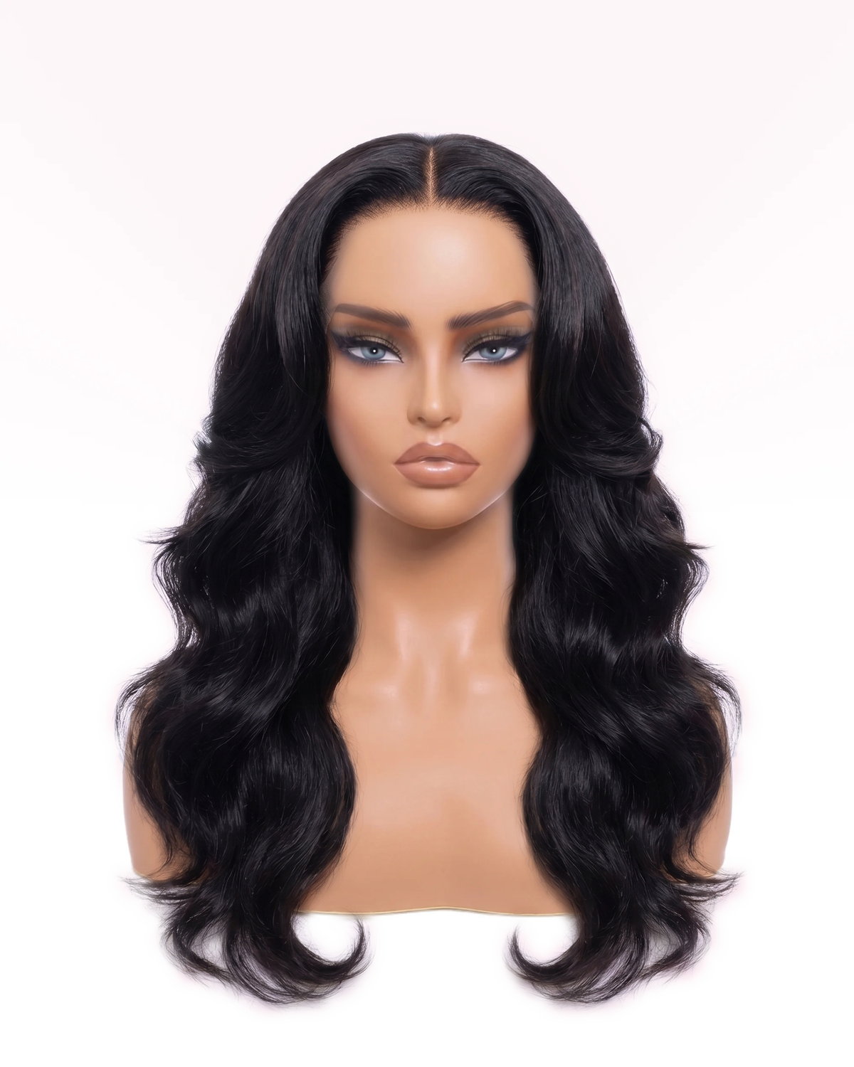 Body Wave Lace Front Wig - Natural Black | 13x4 Layered, 100% Human Hair | LYS — vue 1