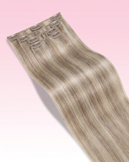 Extensions à Clips Lisses 8 Pièces - Blond Highlights P18/613 | LYS