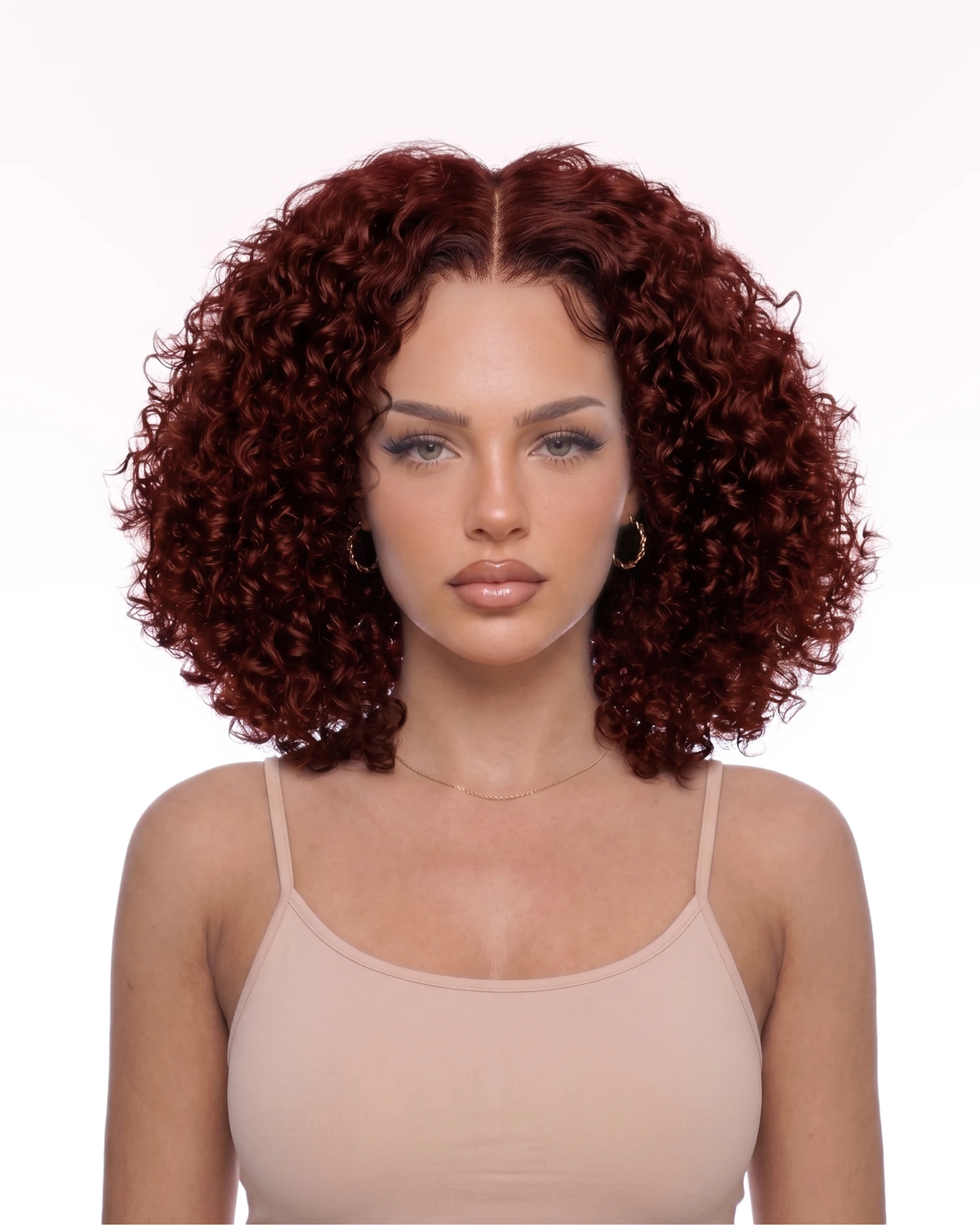 Perruque Afro Kinky Bouclé HD Lace 7x5 – Rouge Brun | LYS — vue 2