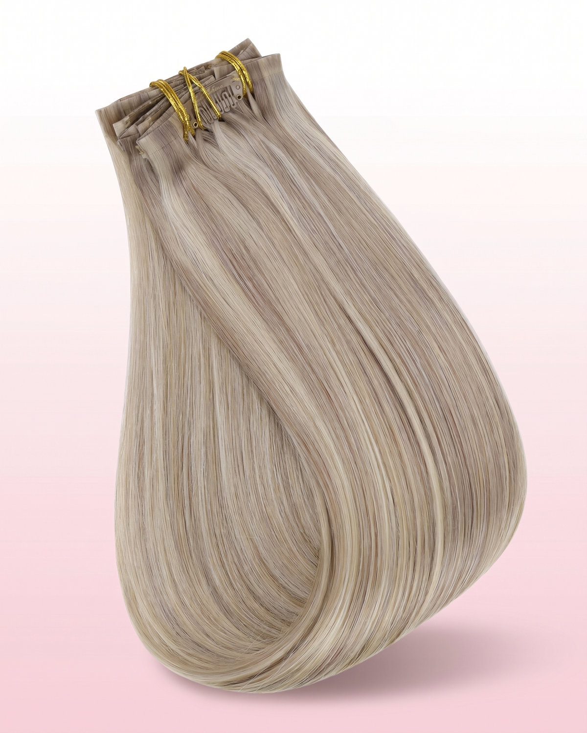 Extensions à Clips Lisses 8 Pièces - Blond Highlights P18/613 | LYS — vue 3