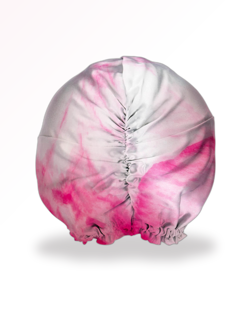 Bonnet en Soie de Mûrier - Tie-Dye Rose | LYS