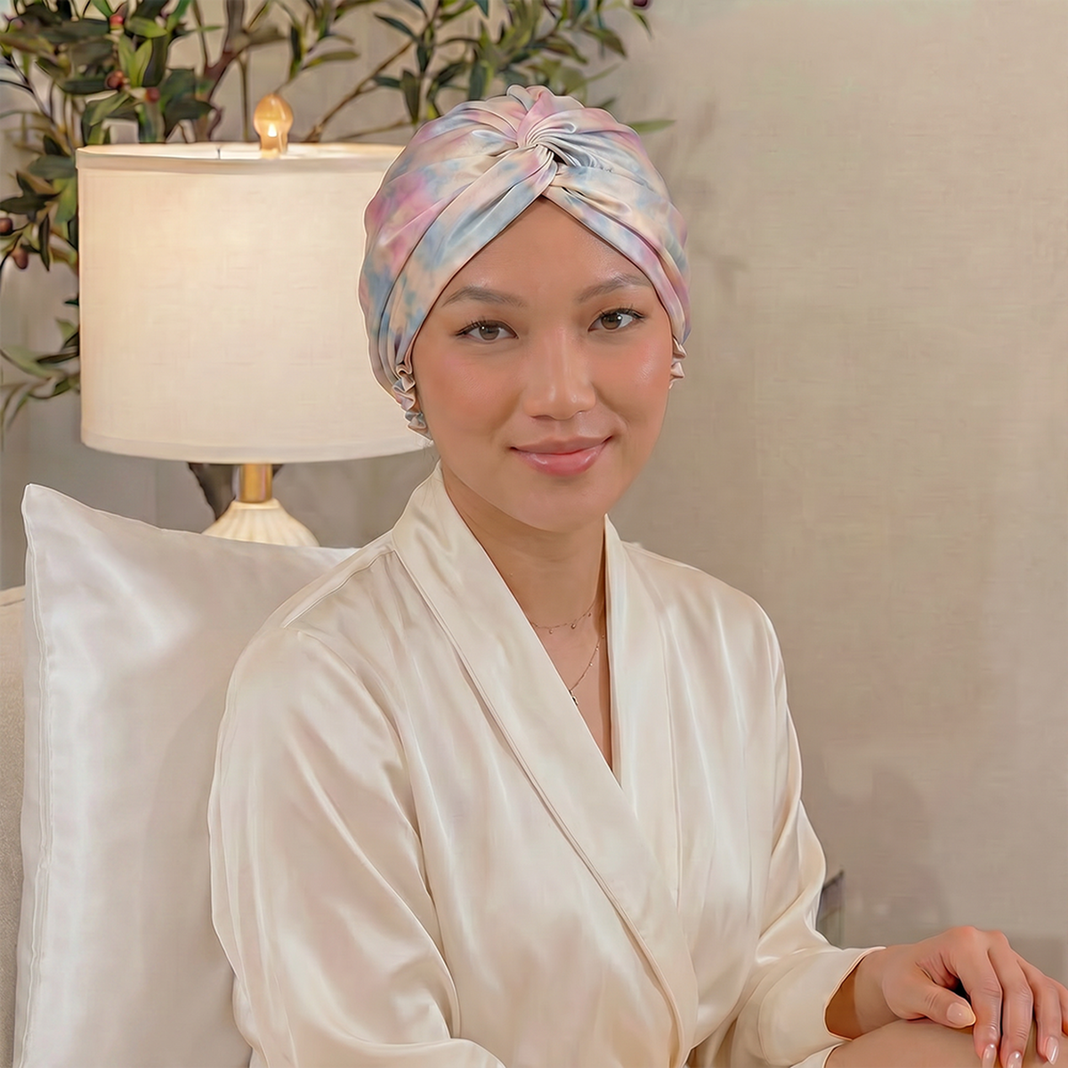 Bonnet en Soie de Mûrier - Tie-Dye | LYS — vue 4