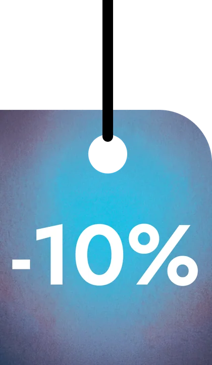 -10% sale tag